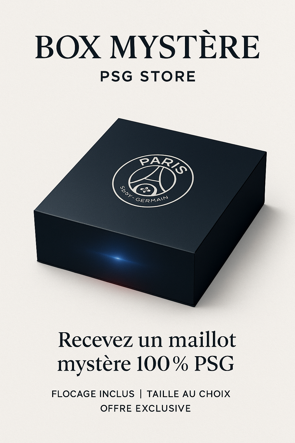 🎁 Box Mystère - Maillot PSG Officiel avec Flocage 🔥